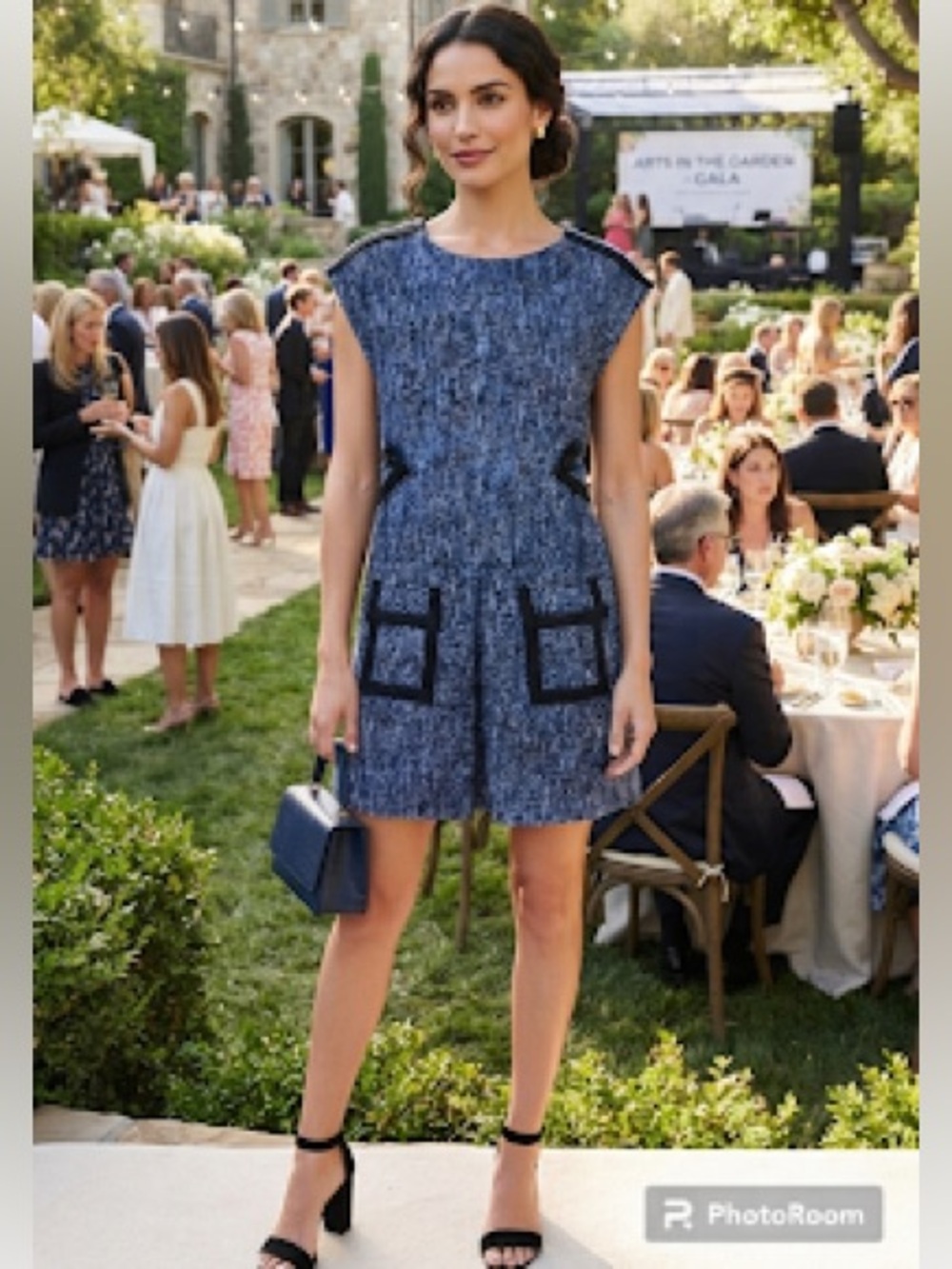 Love Moschino Blue Woven Dress 8/44